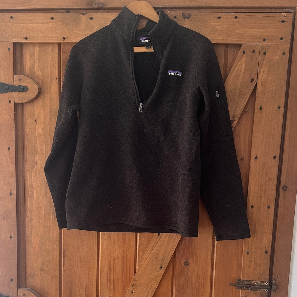Patagonia Black Quarter-Zip Sweatshirt